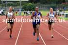 Girls under-15s 100 metres, 2023 Northern Under-13s, Under-15s and Under-17s, Middlesbrough.  Photo: David T. Hewitson/Sports for All Pics
